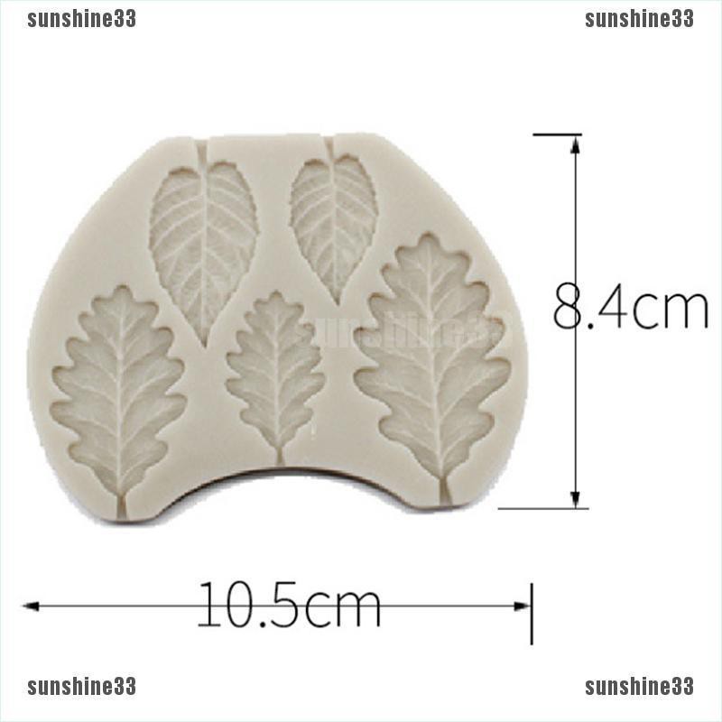 [MULINHE] Khuôn Silicone Làm Bánh Hình Lá Sồi &amp; Blackberry