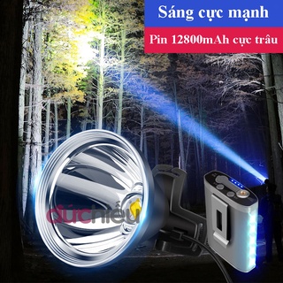 [ Dùng liên tục 24 giờ ] Đèn pin đội đầu siêu sáng chống nước chóa to pin cực khỏe - Đức Hiếu Shop