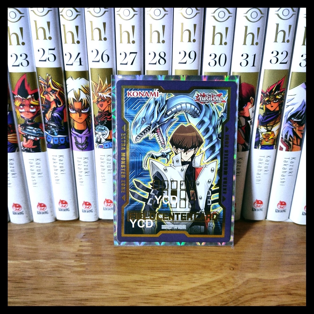 Thẻ bài yugioh chính hãng KAIBA & BLUE-EYES WHITE DRAGON -FIELD CENTER CARD