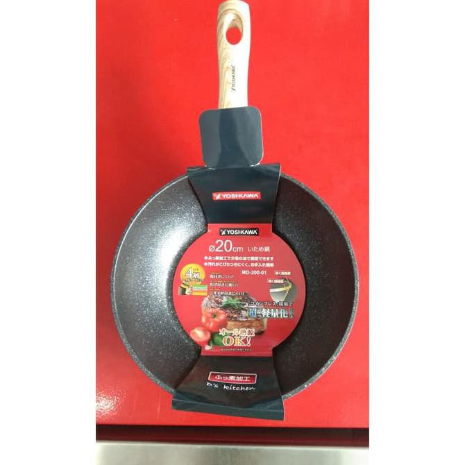 Chảo Đá Hoa Cương Pan Teflon 20 cm (Md20001) Yoshikawa | BigBuy360 - bigbuy360.vn