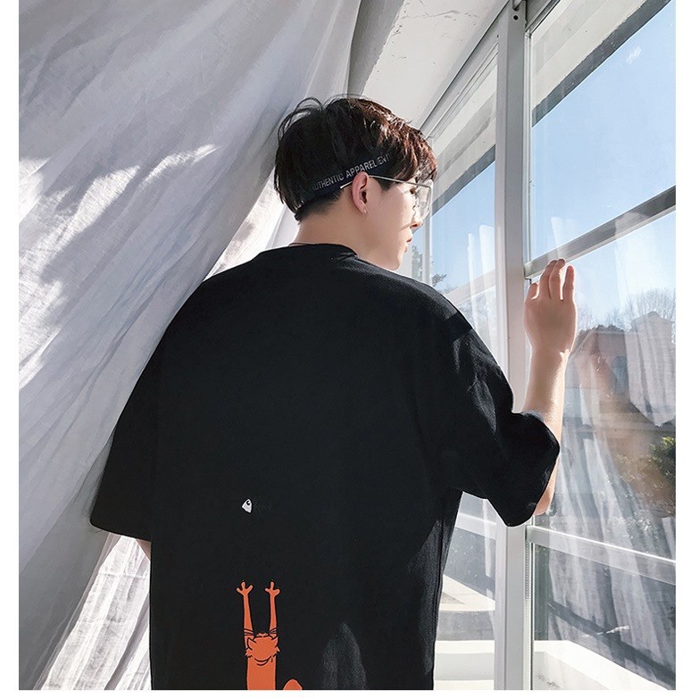 Áo thun tay lỡ form rộng - phông nam nữ cotton oversize - T shirt mèo cào - 2N Unisex | BigBuy360 - bigbuy360.vn