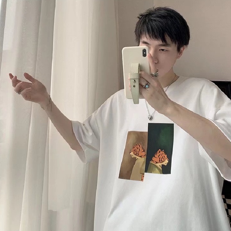 Áo Thun Tay Ngắn Cổ Tròn Dáng Rộng In Họa Tiết Hoạt Hình Thời Trang Mùa Hè Cho Nam Và Nữ Size M-8XL