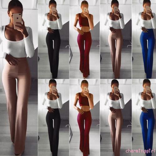 Quần dài ống loe thời trang dành cho nữ