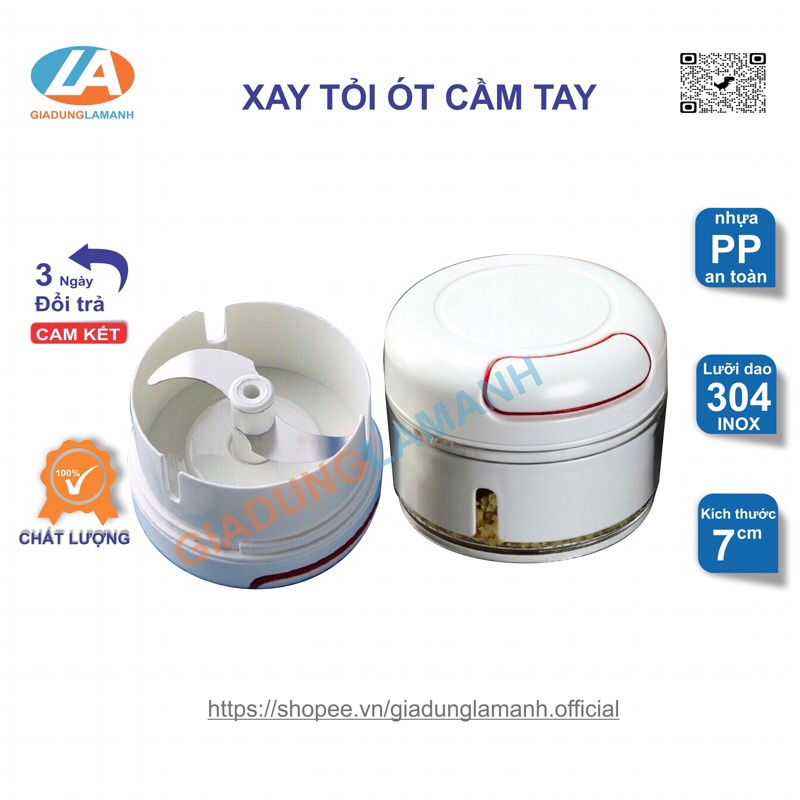 Máy xay tỏi cao cấp mini cầm tay đa năng thế hệ mới tiện dụng xay mọi loại gia vị