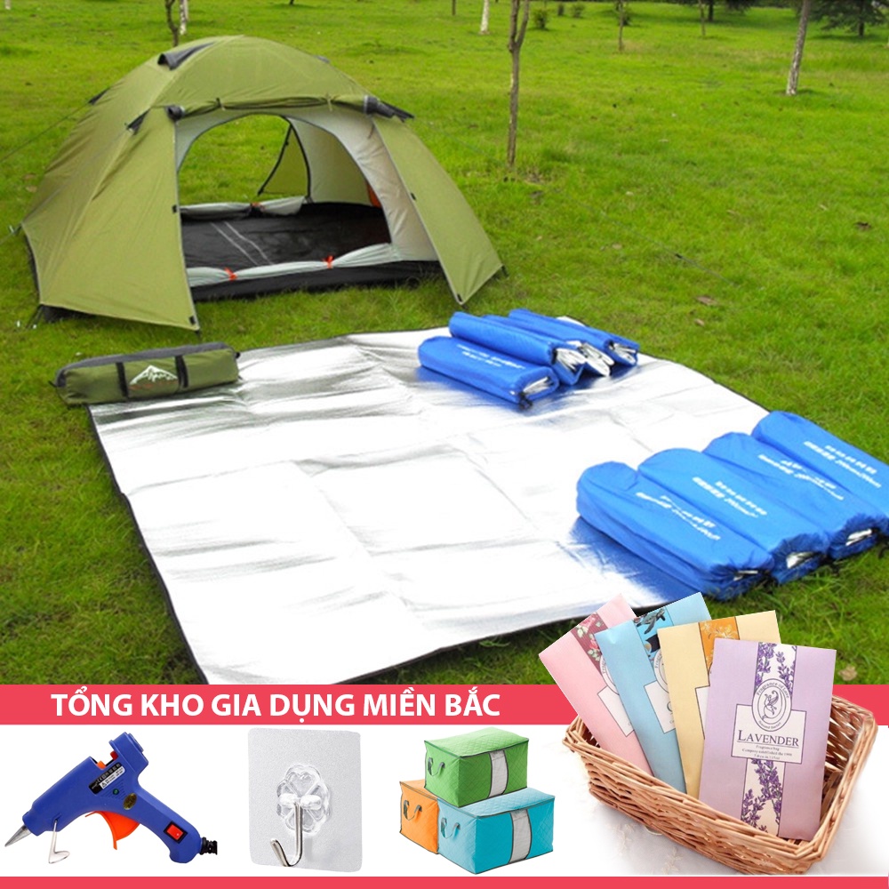 [Tổng Kho Sỉ] Chiếu Bạc Cá Nhân Loại Dày Tặng Túi Đựng - Chuyên Dụng Lều Trại - Du Lịch Gia Đình Văn Phòng 2m x 2m