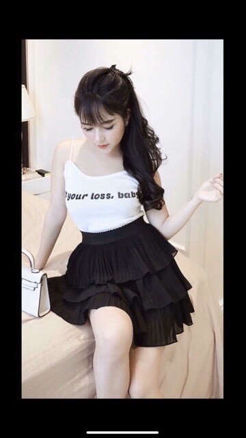 Chân váy xếp ly 3 tầng🌿 | BigBuy360 - bigbuy360.vn