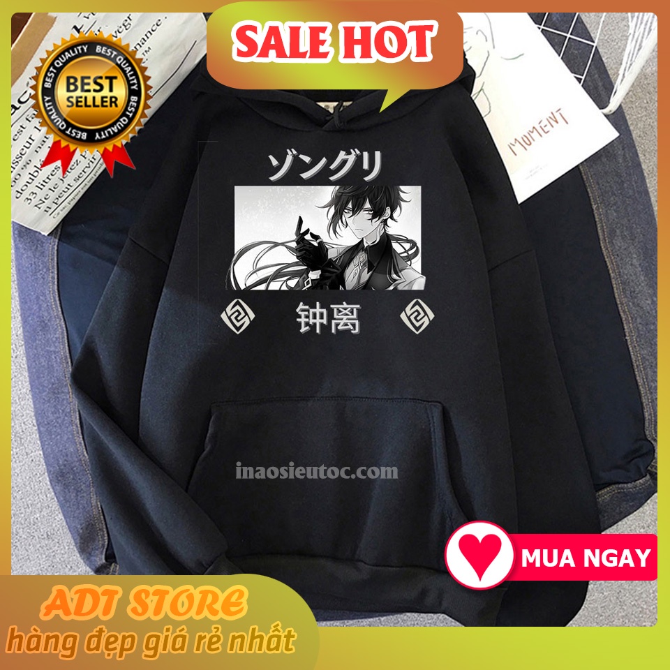 Áo Hoodie Họa Tiết Game Genshin Impact Zhong Li mẫu HOT độc đẹp giá siêu rẻ