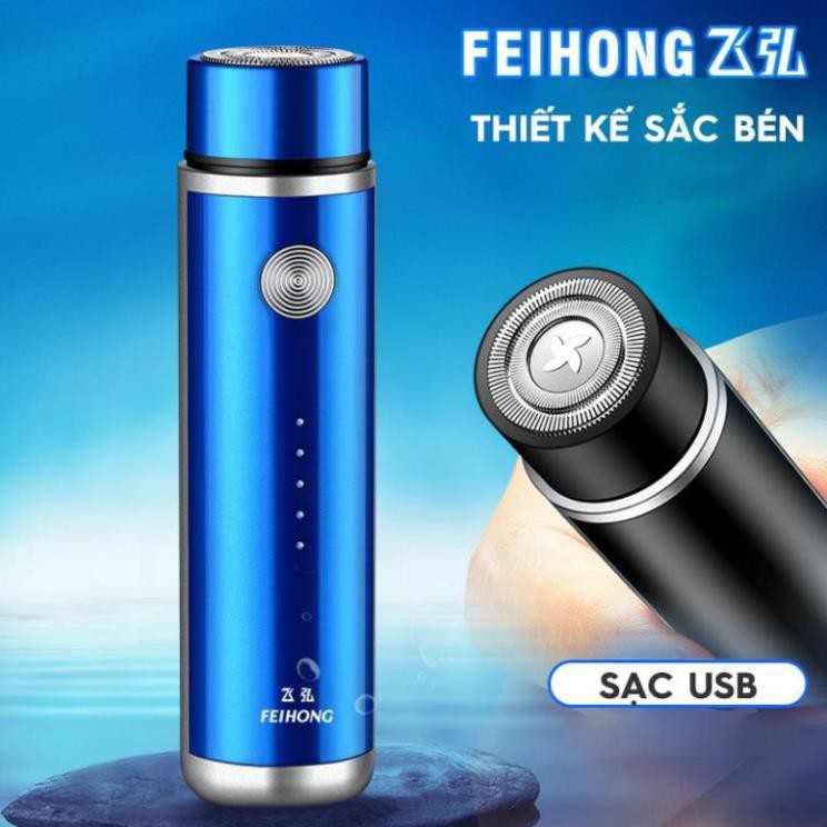 [NEW] Máy Cạo Râu CAO CẤP FEIHONG cho nam nữ Mini- Sạc USB, linh hoạt, tiện dụng, đa năng- HÀNG CHÍNH HÃNG !