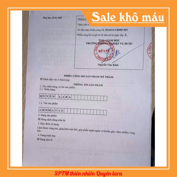 Xịt Phụ Khoa Aromatic Quyên Lara,Hương Thơm Quyến Rũ Khử Mùi Hôi,Làm Thơm,Hồng,Se Khít Cô Bé Dạng Xịt 20ml