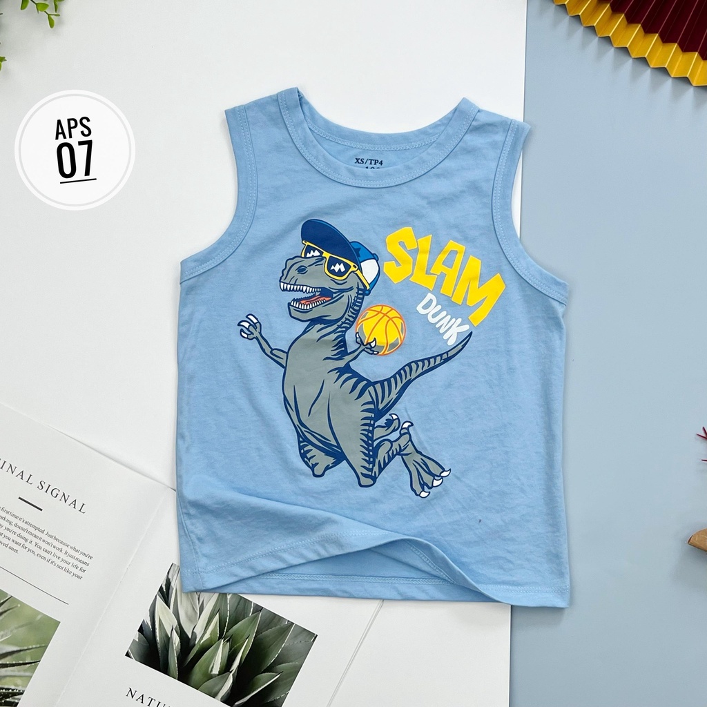 Áo cotton ba lỗ LITIBABY size đại, chất cotton mềm mát