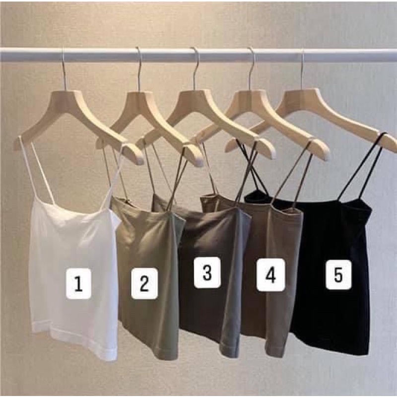 [Hàng Có Sẵn] Áo 2 dây kèm mút ngực