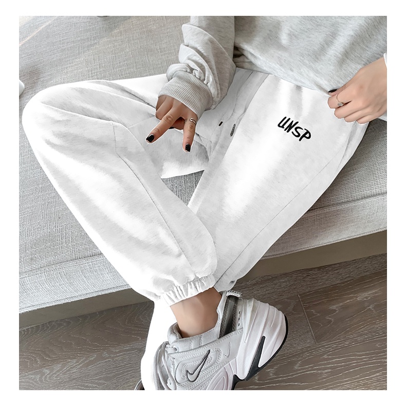 NRVP Quần Thể Thao Ống Rộng Phong Cách Hàn Quốc