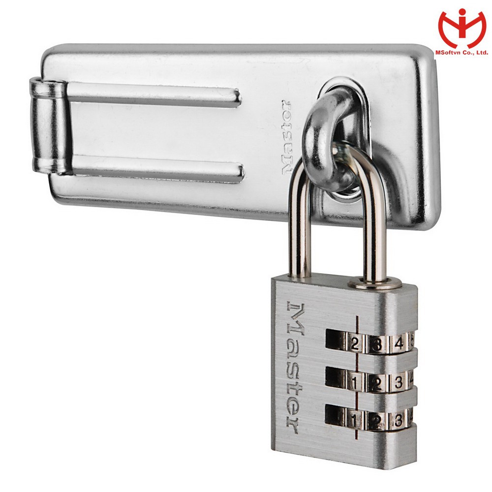 [Hỏa tốc HCM] Khóa số vali Master Lock 7630 D thân TITANIUM rộng 30mm - khóa hành lý - MSOFT