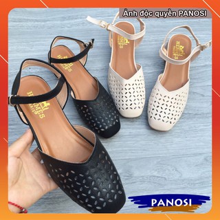 Sục mũi đục có quai hậu siêu hot 2 màu đen và kem