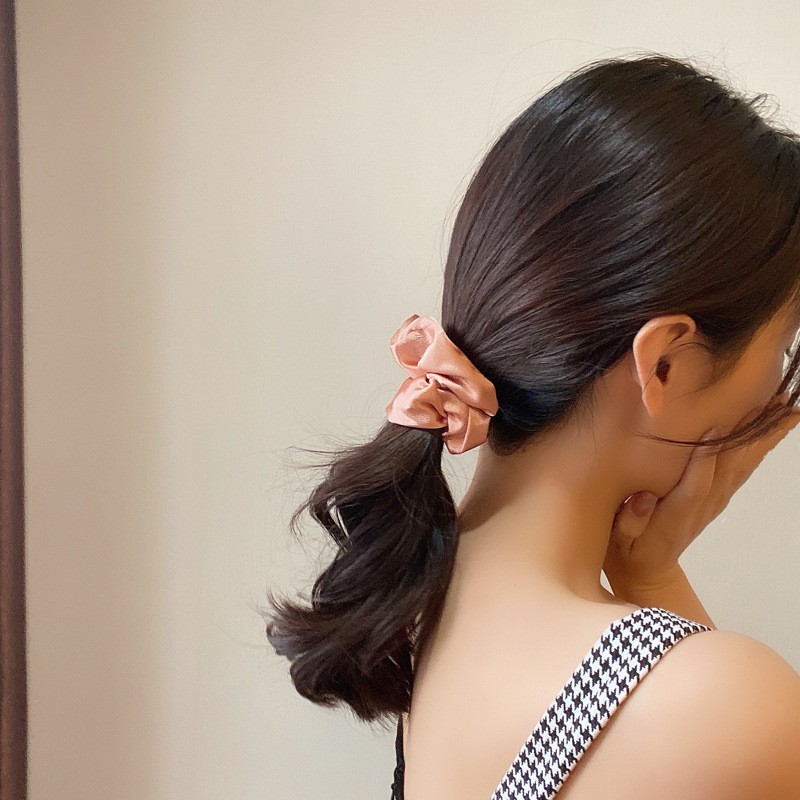 Dây Buộc Tóc Phong Cách Hàn Quốc Thời Trang Thanh Lịch Cho Nữ