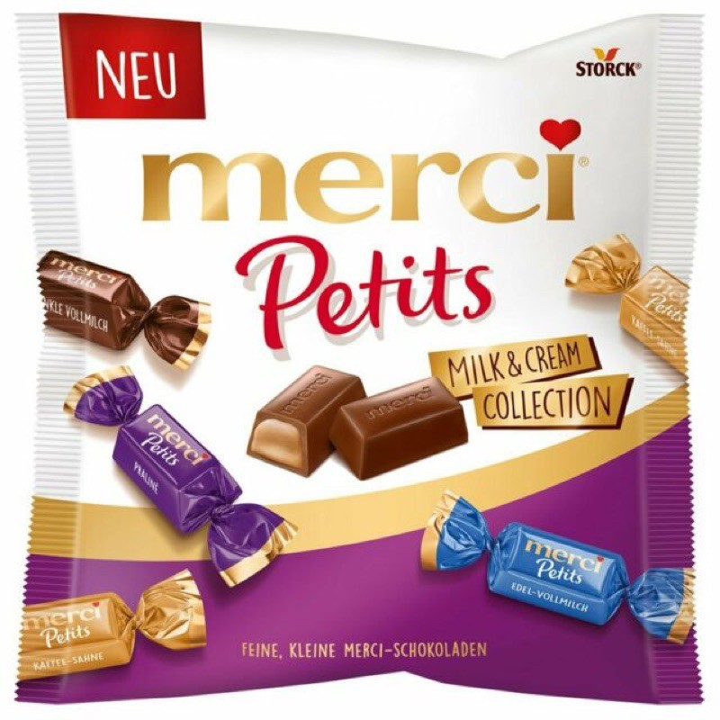 KẸO SOCOLA MERCI PETITS 125G ĐỦ VỊ