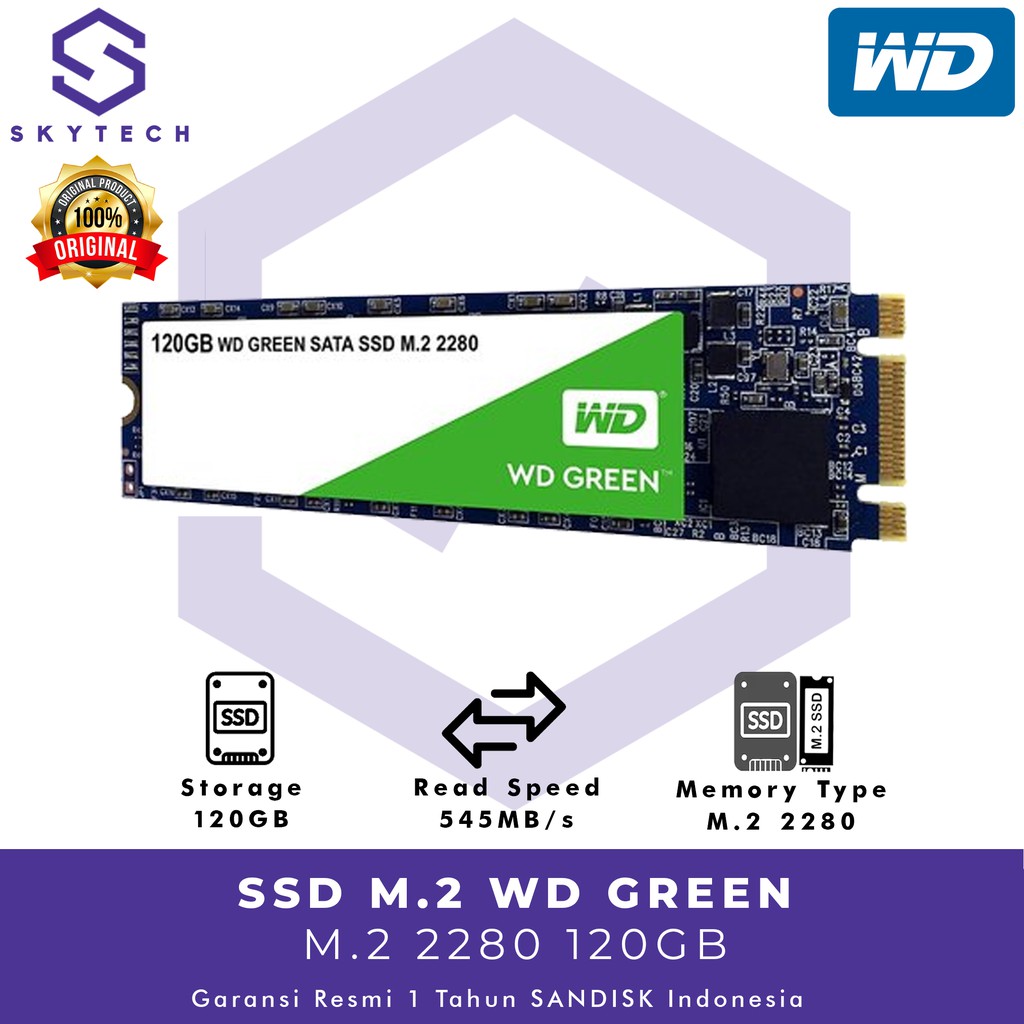 Thẻ Nhớ Ssd 120gb M2 Wd Chất Lượng Cao