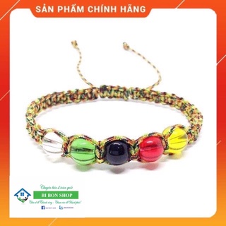 *siêu rẻ*  Vòng tay chỉ ngũ sắc kết hợp 5 hạt ngũ sắc nhà Phật bình an may mắn