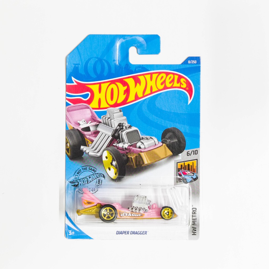 Xe đồ chơi mô hình Hot Wheels xe bỉm Diaper Dragger