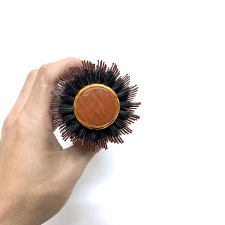 Lược Tròn Cán Gỗ Sấy Tóc Size to