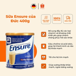 Sữa bột ensure abbott đức hộp 400g hương vani