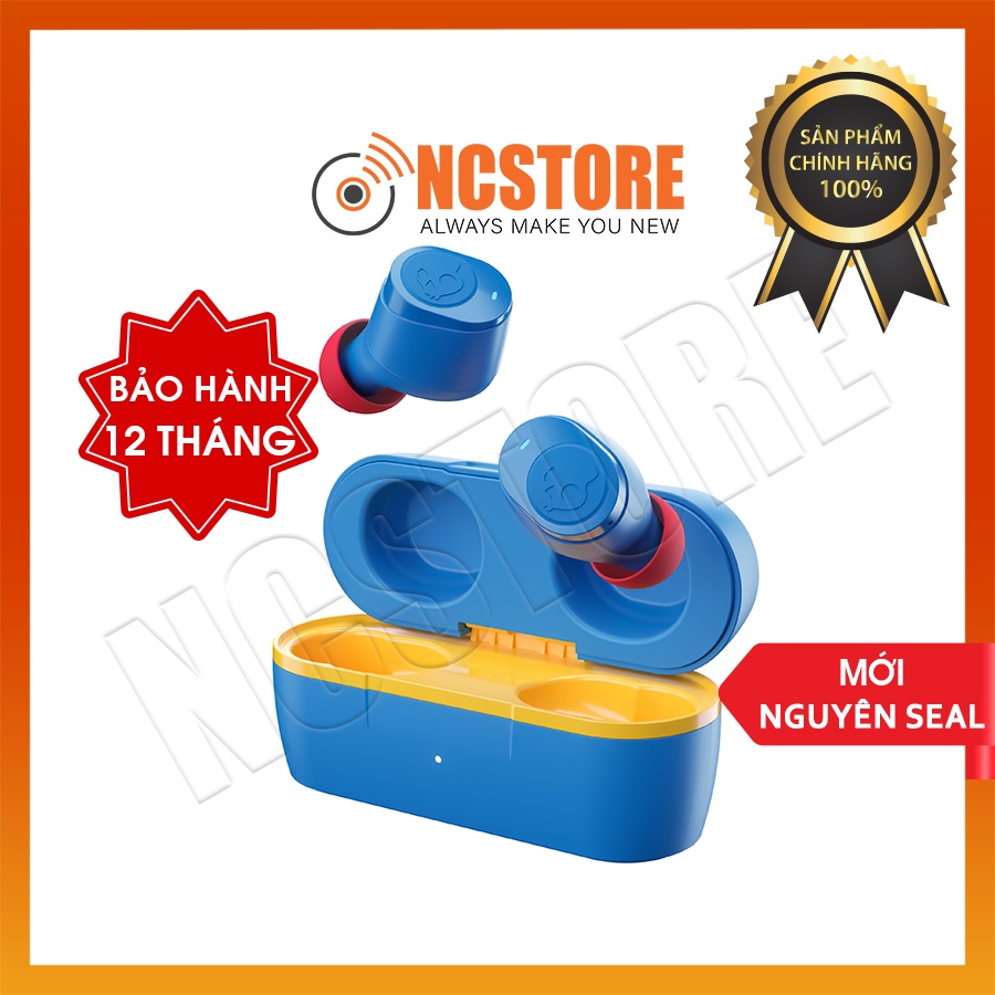 Tai nghe TWS SkullCandy JIB TRUE mới 100% nguyên Seal chính hãng bảo hành 12 tháng | Chống nước IPX4 | BT 5.0