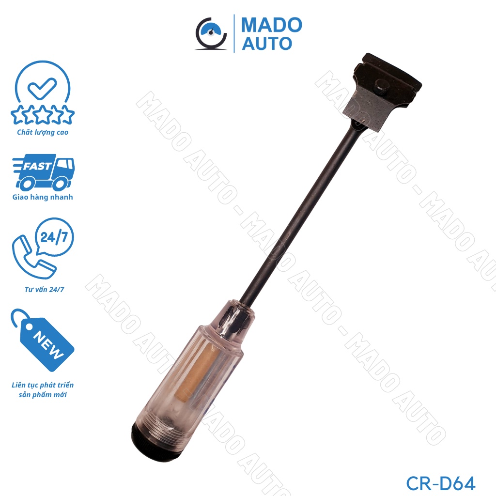 Dụng cụ cạo keo dán phim cách nhiệt kính xe ô tô cán thép dài MADO AUTO CR-D64 - Clip Scraper