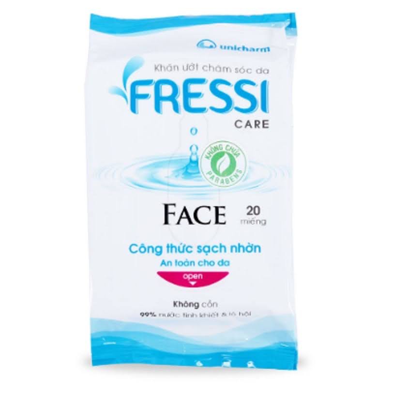 Khăn Ướt Fressi Care Face 20 miếng 1 gói