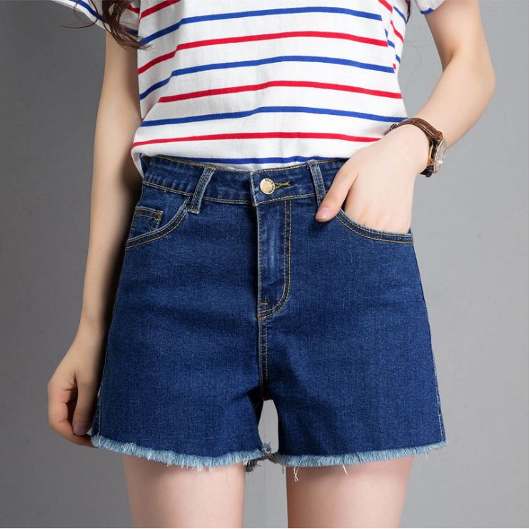 Quần SHORT JEAN NỮ co giãn (40-65KG) Quần Đùi Nữ Ngang Gối Co Giãn Chất Bò