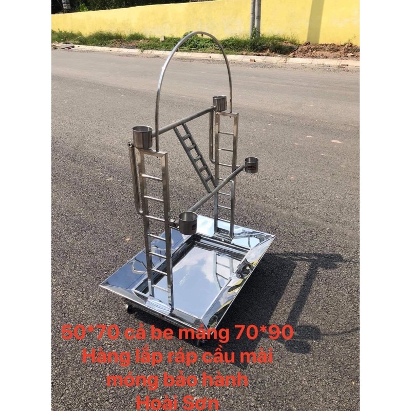 Cầu đứng inox cao cấp cho vẹt