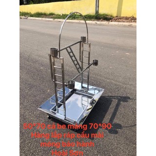 Cầu đứng inox cao cấp cho vẹt