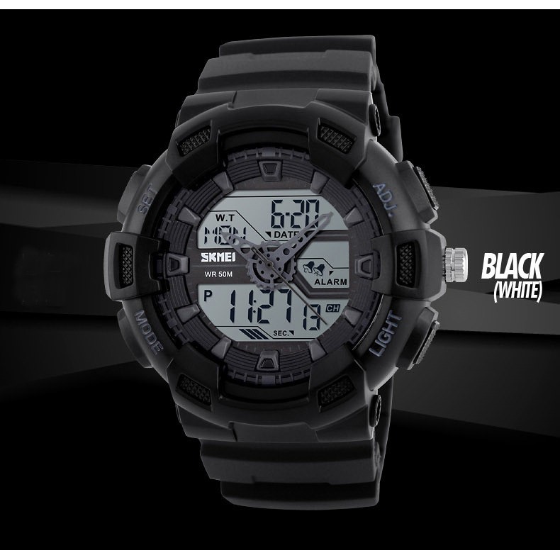 Đồng hồ thể thao nam dây cao su Skmei 1189 | BigBuy360 - bigbuy360.vn