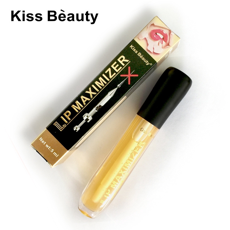 kiss beauty Son bóng trong suốt để làm giảm các dòng môi và tăng cường độ đàn hồi cho môi