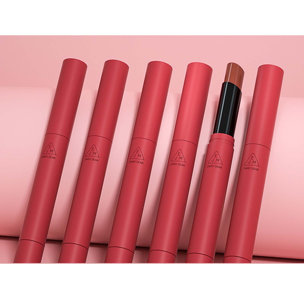 Son lì Matte lipstick Red nốt ruồi nhung dưỡng ẩm lâu trôi không thấm nước Son bóng Hàn Quốc 6 màu lipstick lip gloss South Korea 6 color