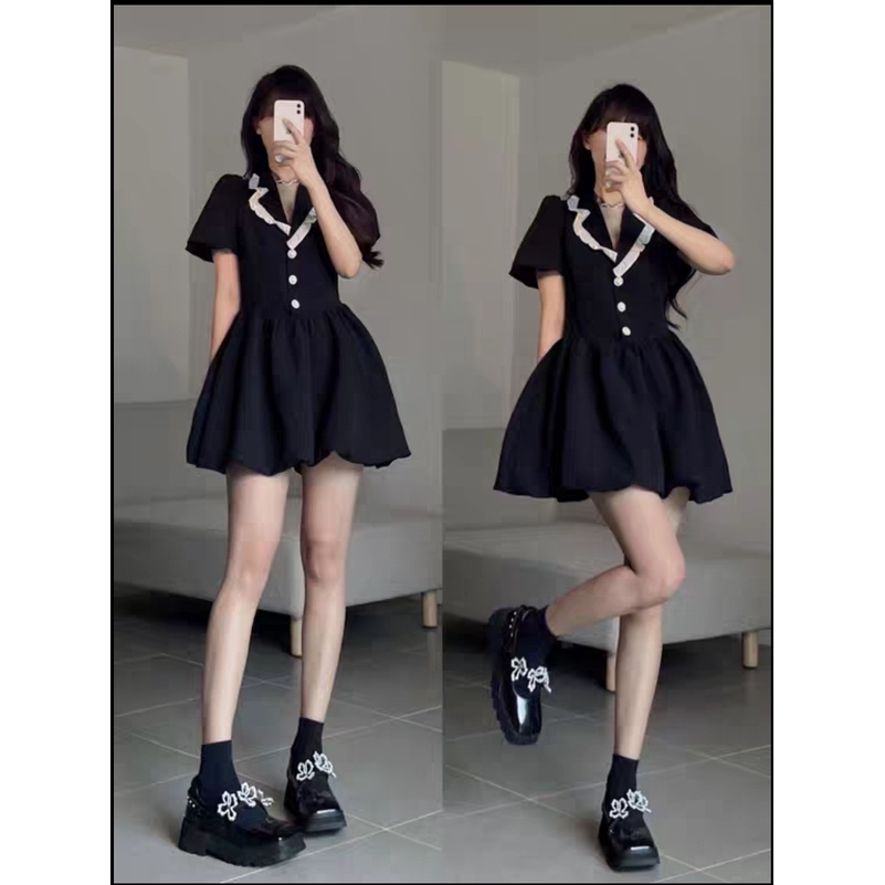 ĐẦM CỔ VEST ALMA