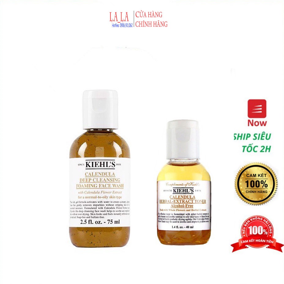 Toner hoa cúc Kiehl’s Calendula Herbal Extract Toner Alcohol-free 40ml - 75ml - Nước hoa hồng Kiehls