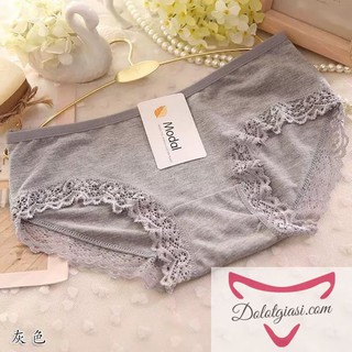 Quần lót cotton phối ren siêu mịn