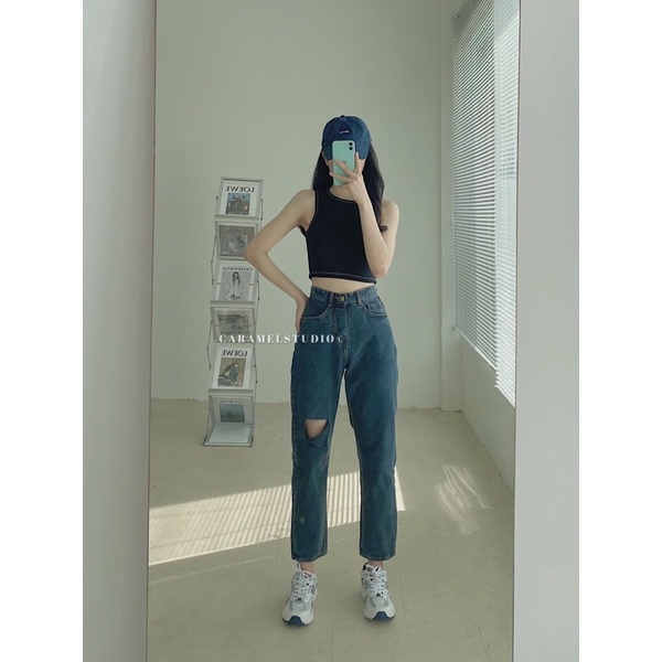 Áo thun gân viền chỉ