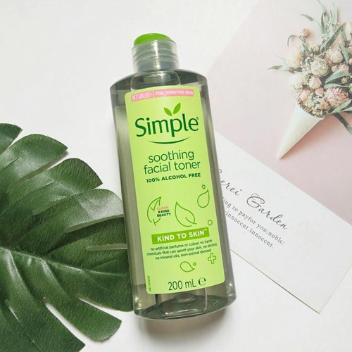 [HÀNG CHÍNH HÃNG Nước hoa hồng Simple Smoothing Facial Toner_Vô cùng dịu nhẹ_Phù hợp mọi loại da