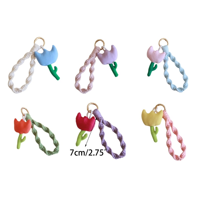 Móc Khóa Hình Bông Hoa 3D Trang Trí Xinh Xắn