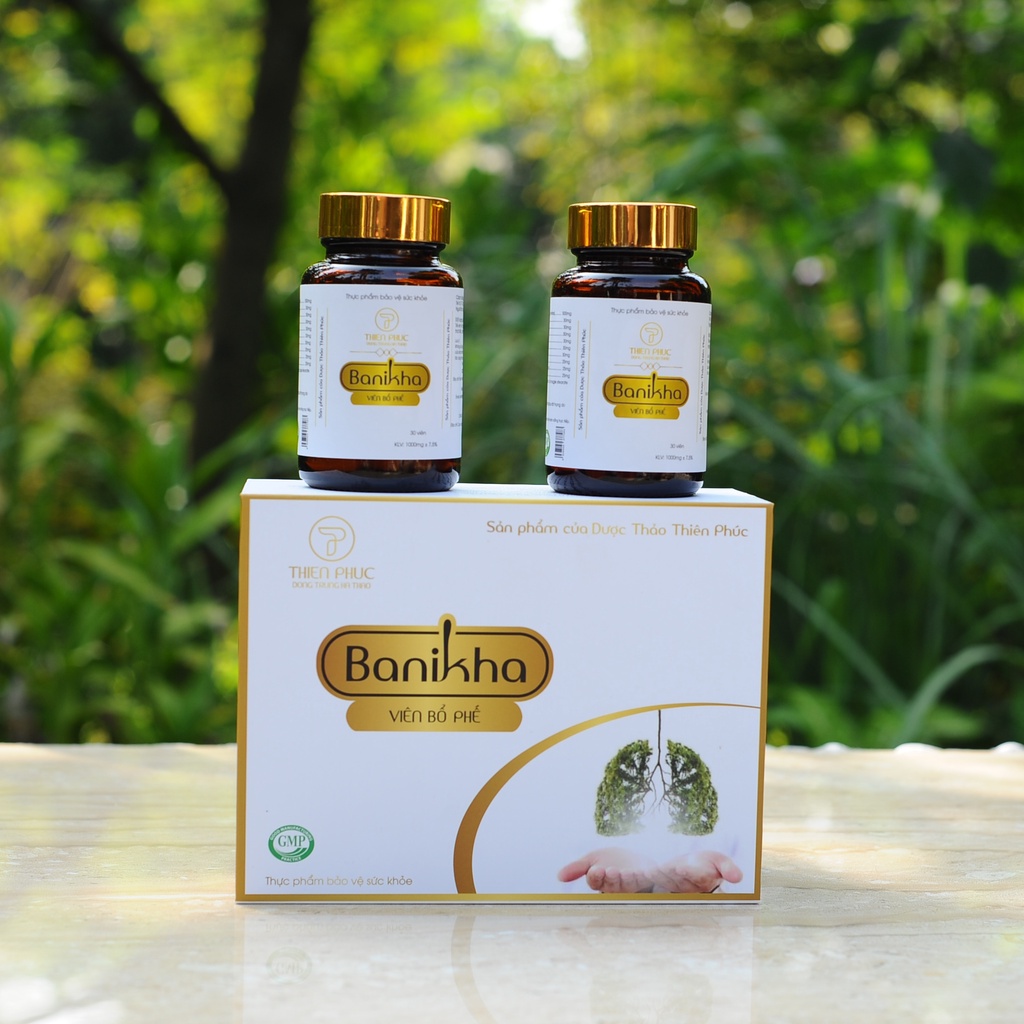 Viên bổ phế Banikha Thiên Phúc 2 lọ x 30 viên
