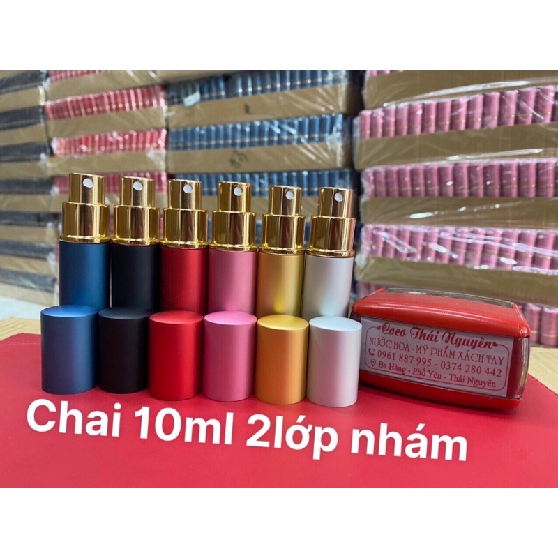 COMBO 120 CHAI CHIẾT  2 LỚP  10ml nhám