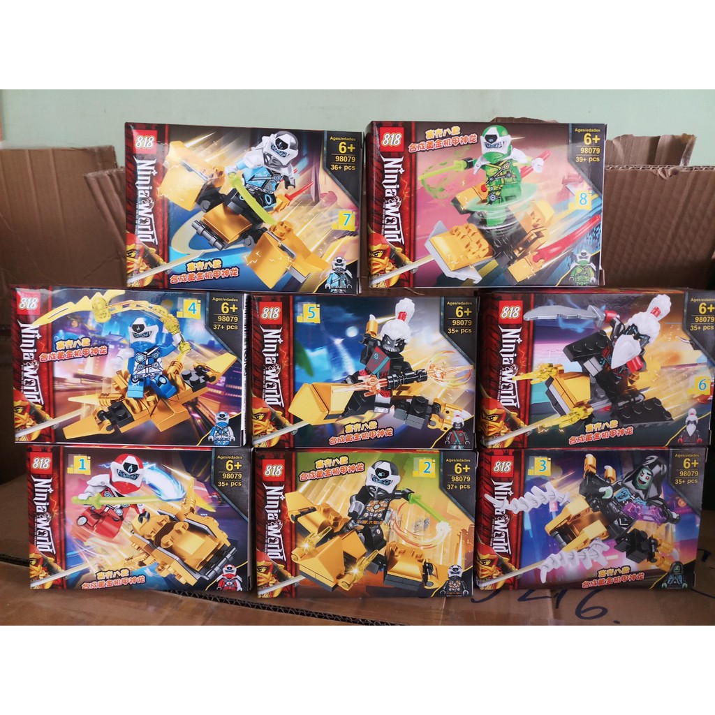 Đồ chơi lắp ráp Lego Ninjago Season phần 12 Xếp Mô Hình Ninja Rồng Vàng  Minifigures 818 98079 trọn bộ 8 hộp giá cạnh tranh