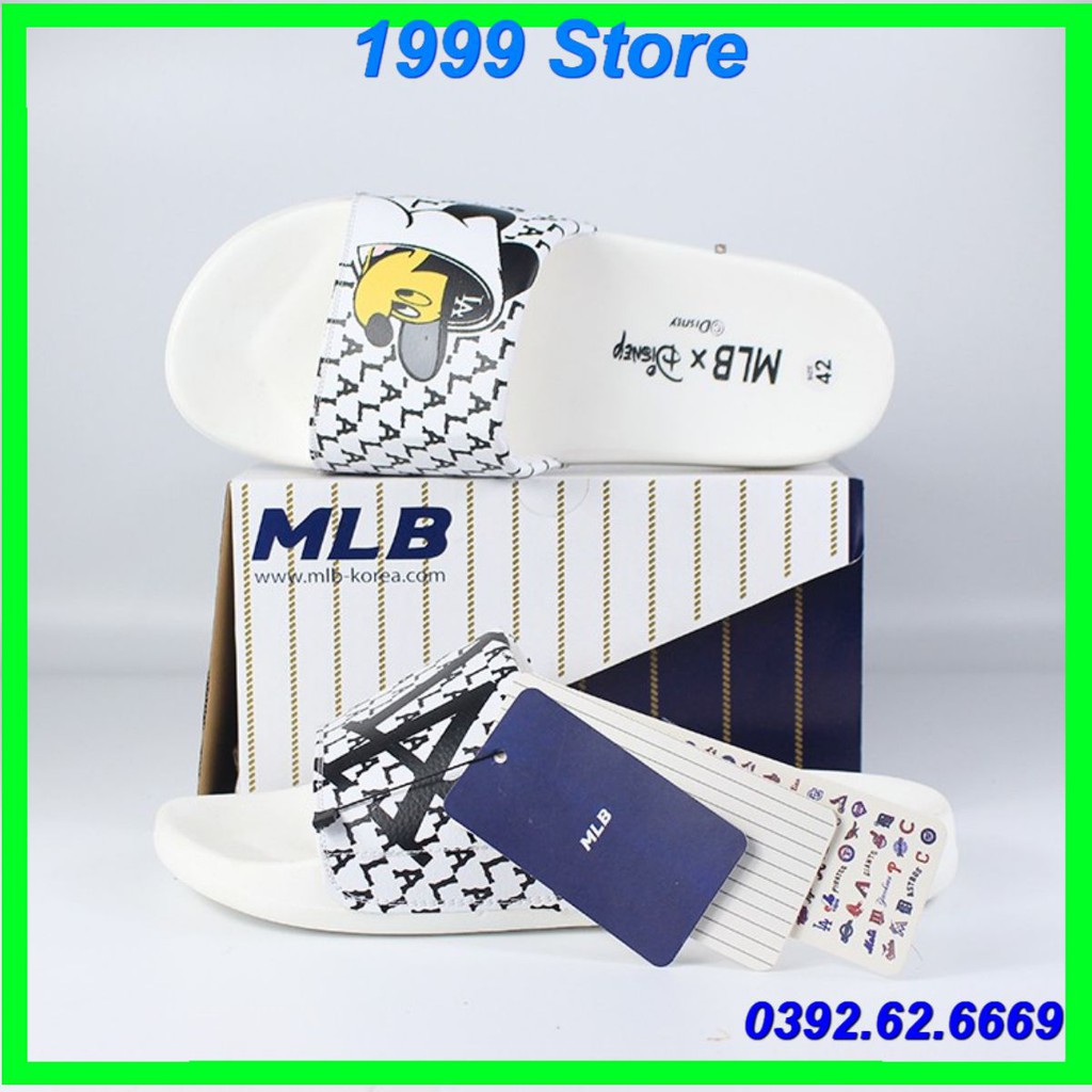 [Like au - Bản Trung ] Dép quai ngang 𝐌𝐋𝐁 LA  trắng MICKEY HOT 2021 HÀNG ĐẸP FREESHIP TOÀN QUỐC