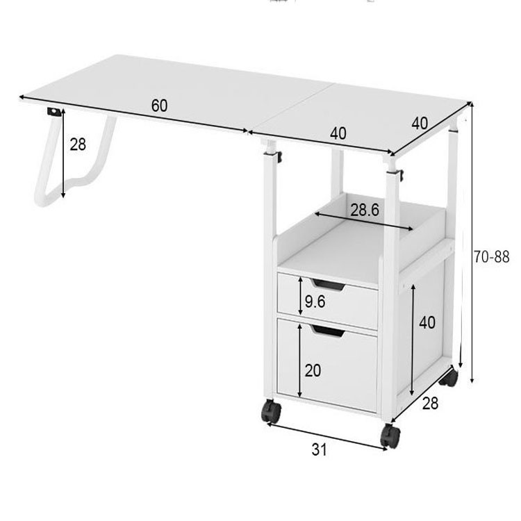 Bàn làm việc Thông minh, có thể làm tủ đầu giường, bàn đầu giường