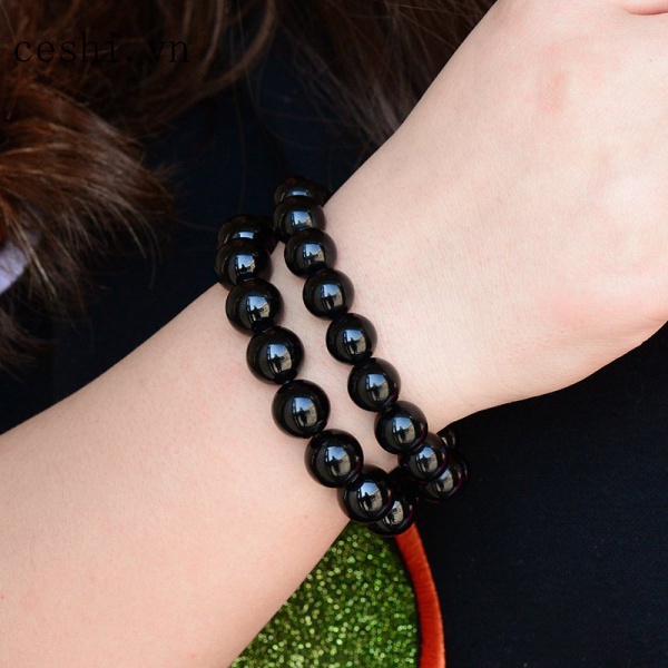 Vòng Phong Thuỷ Đá Đen May Mắn