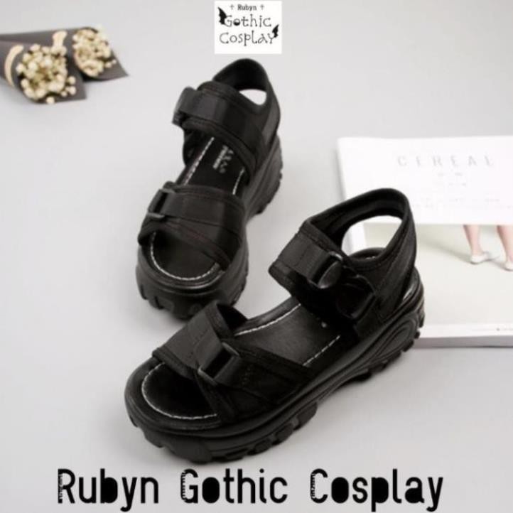 [Sẵn] 🔥 Giày Sandal đế cao 5,5cm, sandal cá tính ( Size 35 - 40 ) (Tài khoản Shopee duy nhất: gothic.cosplay )