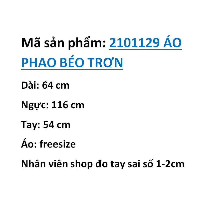 2101129 ÁO PHAO BÉO TRƠN