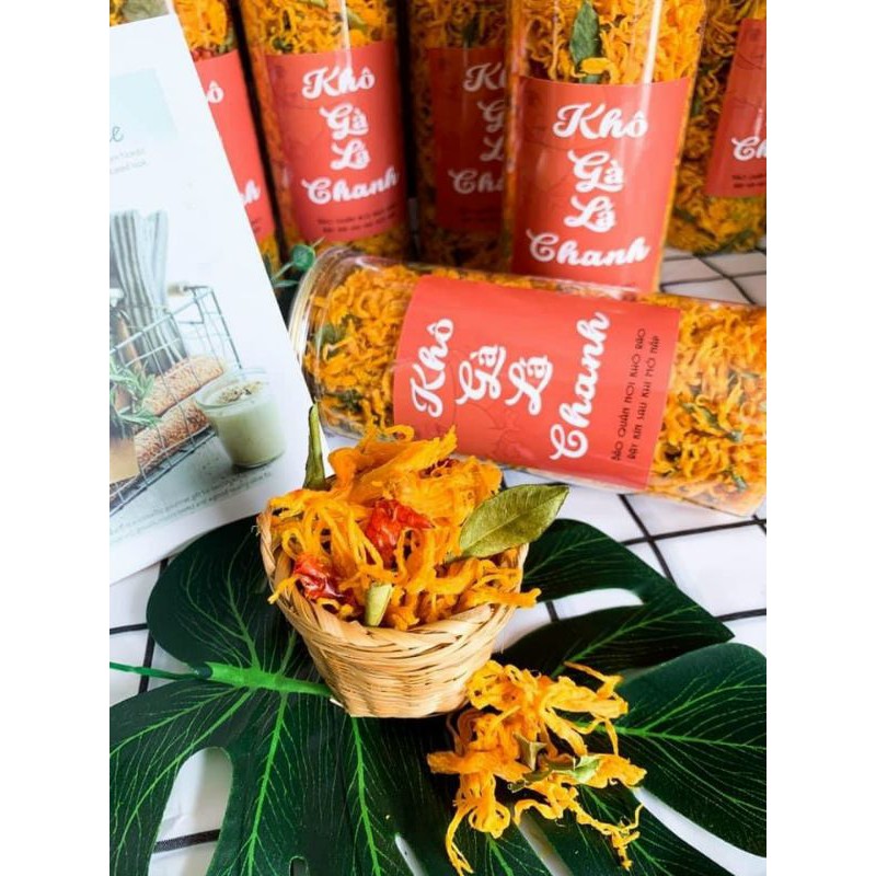 Khô gà lá chanh hàng loại 1 không pha bột 300g-500g