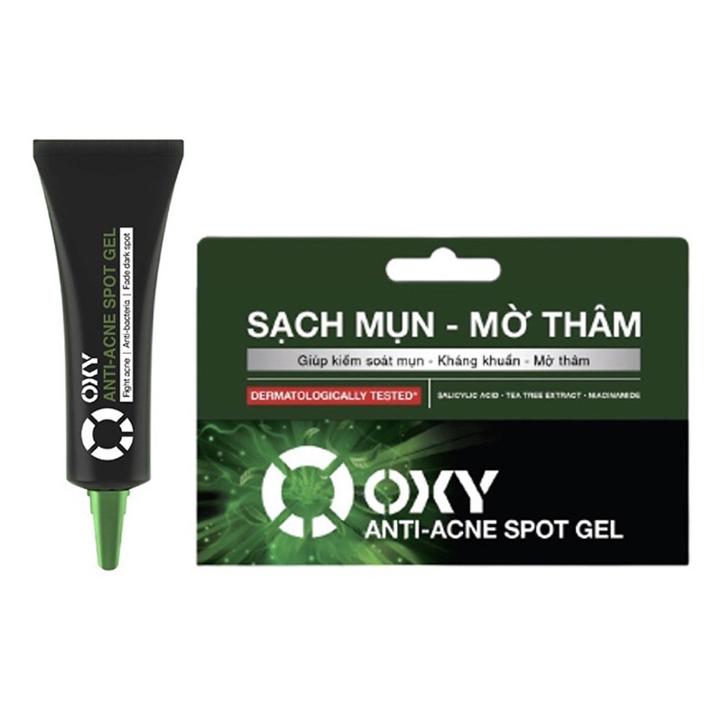 OXY Anti Acne Spot Gel - Gel sạch mụn, mờ thâm 10g (Mẫu mới 2020)